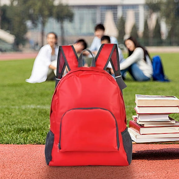 Nilvkv Lightweight and Foldable Backpack Student Backpack Fluorescent Color Minimalism