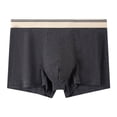 thumbnail image 1 of Nilvkv Mens Cotton Boxer Briefs, Mens Underwear, Regular Mid Rise Solid Cotton Breathable Comfort Single Daily Boxer Brief Gray 3XL, 1 of 5
