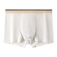 thumbnail image 1 of Nilvkv Mens Cotton Boxer Briefs, Mens Underwear, Regular Mid Rise Solid Cotton Breathable Comfort Single Daily Boxer Brief White XXL, 1 of 5