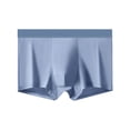thumbnail image 1 of Nilvkv Mens Cotton Boxer Briefs, Mens Underwear, Regular Mid Rise Solid Cotton Comfort Stretch Single Daily Boxer Brief Blue 4XL, 1 of 4
