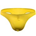 thumbnail image 1 of Nilvkv Mens G String, Mens Underwear, Novelty Semi Sheer Ice Silk G String Yellow Free Size, 1 of 1