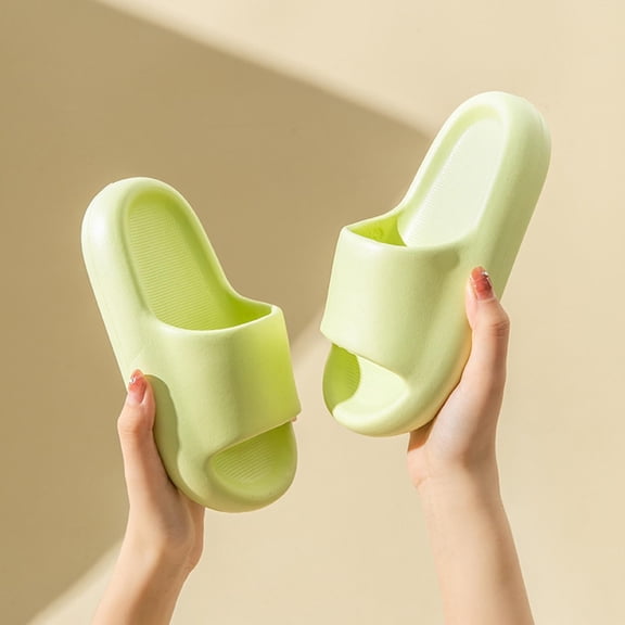 Nilvkv Open Toe Sandals, Children's Summer Solid Color Slippers Indoor Bathroom Home Stepping Poop Feeling Shoes Outdoor Soft Soled Sandals