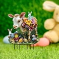 thumbnail image 1 of Nilvkv Outdoor Easter Bunny Garden Stake Metal Ground Insert Decor for Yard Patio Spring Holiday Lawn Ornament Vintage Rabbit Statue for Pathway Flower Pot, 1 of 6