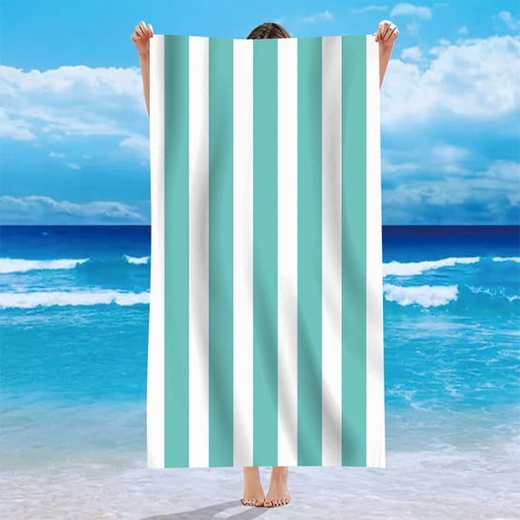 Nilvkv Oversized Beach Towel, Extra Large Microfiber Pool Swim Towels, Quick Dry Super Absorbent Sandless Travel Towels Blanket, Marine Animals Print Shawl Beach Towels Vacation Essentials, (63x31in)