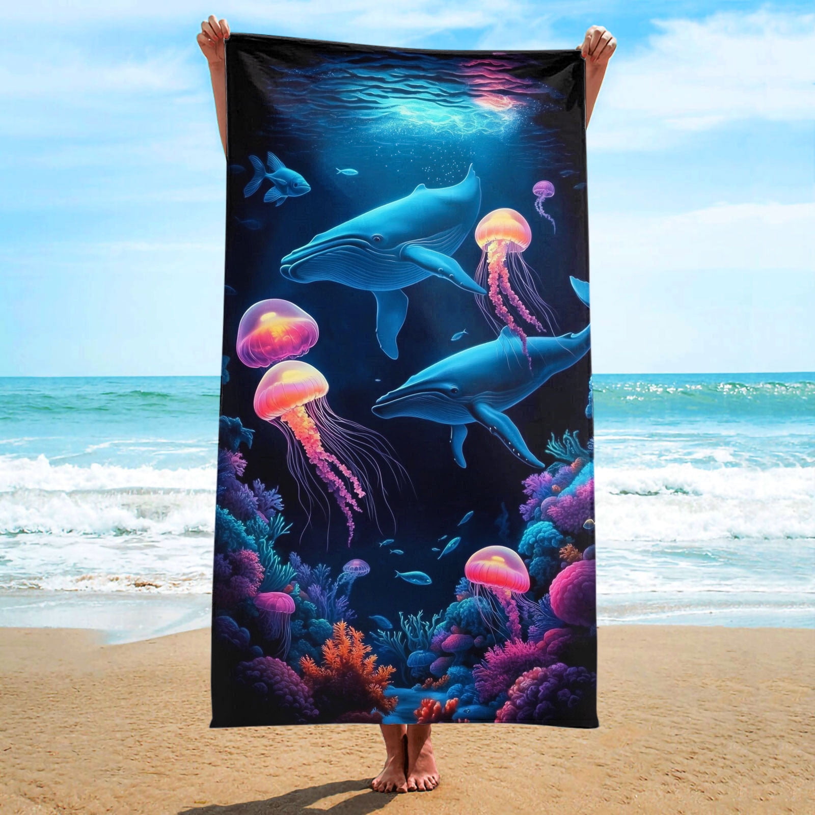 Antfuny Plaid Turkish Beach Towel - Sand-Free, Quick-Dry, Large Size Blanket For Vacation & Outdoor Use - View #7