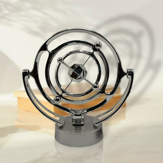 Nilvkv Perpetual Motion Desktop Model Rotating Magnetic Wobbler Astrometer Track Pendant Decoration Ornaments, Home Decor