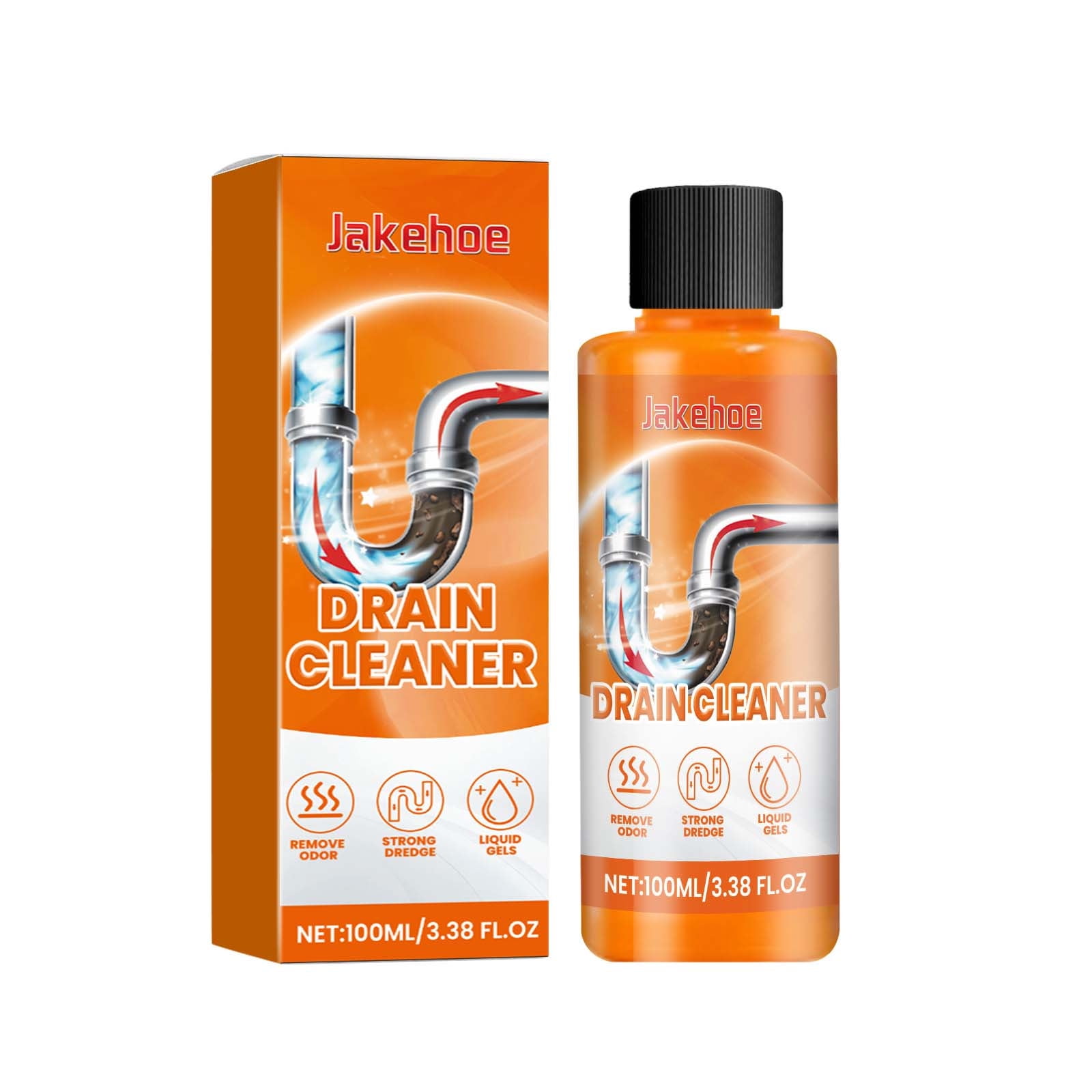 Nilvkv Pipe Unclogging Liquid Easily Unclogs Kitchen and Toilet Lines and Removes Clogs and Odors 100ml