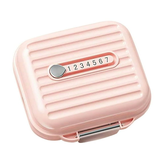Nilvkv Portable Medication Box Small Dispenser Three Meals Day Mini Medication Reminder Box Days Week, Organization and Storage