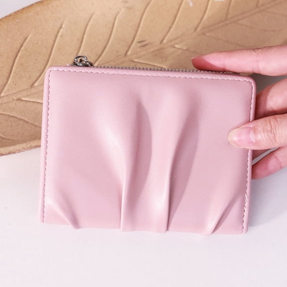 Nilvkv Purses for Women, Handbag Wallet, Women's Fashion Casual Solid Color Short Wallet with Multiple Card Slots Card Coin Purse