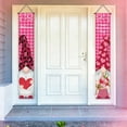 thumbnail image 1 of Nilvkv Romantic Red Valentine's Day Door Couplets and Banner Set - Non-Woven Fabric Hanging Decor for Festival Party Home Decorations, 1 of 6