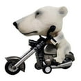 thumbnail image 1 of Nilvkv Simulation Motorcycle Riding Animal Statue Desktop Figurine Novelty Decor for Office Home Shelf Collection, Decoration Ornaments, Home Decor, 1 of 4