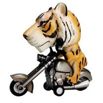 Nilvkv Simulation Motorcycle Riding Animal Statue Desktop Figurine Novelty Decor for Office Home Shelf Collection, Decoration Ornaments, Home Decor