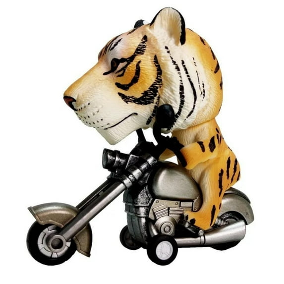 Nilvkv Simulation Motorcycle Riding Animal Statue Desktop Figurine Novelty Decor for Office Home Shelf Collection, Decoration Ornaments, Home Decor
