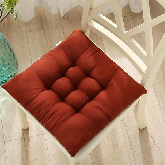 Nilvkv Solid Color Frosted Chair Cushion Dining Chair Cushion Office Student and Winter Seat Cushion Non Fading