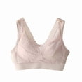 thumbnail image 1 of Nilvkv Sports Bra with Sewn In Pads, Posture Support Bra, Plus Size Lift Comfort Seamless Push Up Air Fixed Cup Active Intimate Pink 40BC, 1 of 3