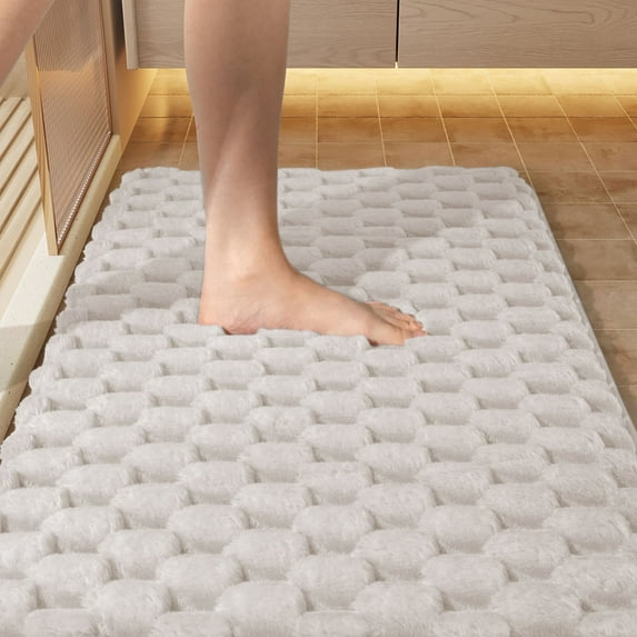 Nilvkv Super Absorbent Bathroom Rugs, Quick Dry Bath Shower Rug Bathroom Mat, Back Door Mat, Machine Washable Bath Floor Mat Rubber Bath Mat,(15.75x11.81in)