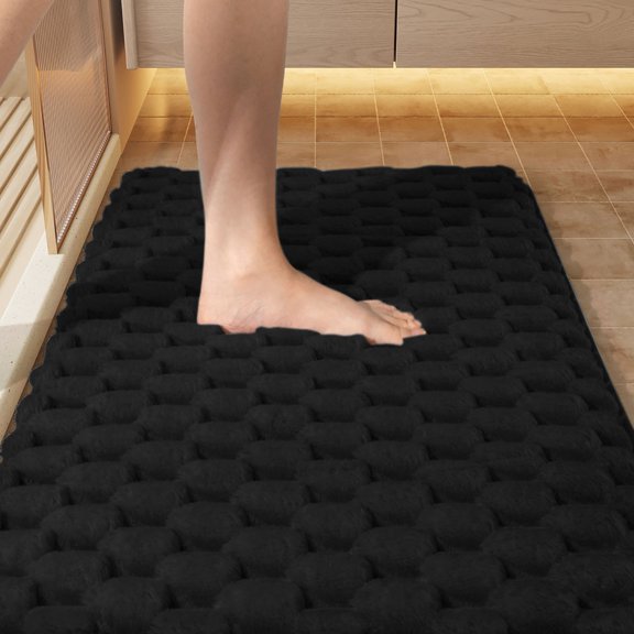 Nilvkv Super Absorbent Bathroom Rugs, Quick Dry Bath Shower Rug Bathroom Mat, Back Door Mat, Machine Washable Bath Floor Mat Rubber Bath Mat,(15.75x11.81in)