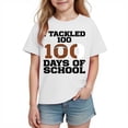 thumbnail image 1 of Nilvkv T Shirts for Boys, Boys T Shirts, Kids Back to School Print Short Sleeve Cotton Top Casual Unisex White 9-10 Years, 1 of 8