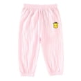 thumbnail image 1 of Nilvkv Toddler Pants, Pants for Boys, Toddler Ribbed Elastic Waist Print Casual Pants Breathable Loose Fit Summer Pink 12-18 Months, 1 of 8