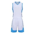 thumbnail image 1 of Nilvkv Toddler Workout Set, Boys Summer Outfits, Kids Solid V Neck Sleeveless Basketball Jersey and Shorts Sporty Set White 11-12 Years, 1 of 7