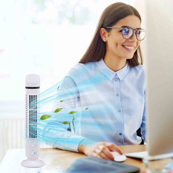 Nilvkv Tower Fan Mini Leafless Tower Conditioner Fan Small Tower Fan for Student Dormitories