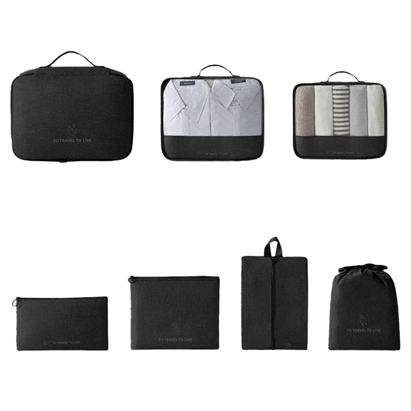 Nilvkv Travel Organizer Bag Sets of Clothes Shoes Storage Bag Suitcase Classification and Organization of Storage Bags, Organization and Storage