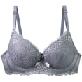 thumbnail image 1 of Nilvkv Underwire Bras for Women, Bras for Women, Thin Underwire Lift Anti Sag Push Up Intimate Everyday Gray 34ABC, 1 of 4