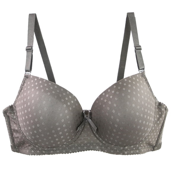 Nilvkv Underwire Bras for Women, Full Coverage Bras for Women, Thin Underwire Lift Anti Sag Push Up Cup Bra B C D Cup Everyday Green 42BC