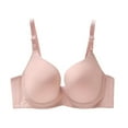 thumbnail image 1 of Nilvkv Underwire Bras for Women, Plus Size Bras, Solid Thin Underwire Lift Anti Sag Push Up Cup Bra Beige 38BC, 1 of 9