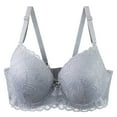 thumbnail image 1 of Nilvkv Underwire Bras for Women, Plus Size Bras, Underwire Push Up Comfort Breathable Everyday Bra Blue 40BC, 1 of 3