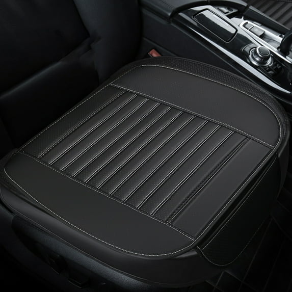 Nilvkv Universal Car Front Seat Cover Breathable Leather Four-season Use Durable Non-slip Protection for Most Vehicles, Car Accessories