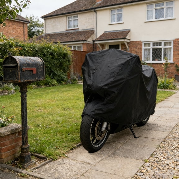 Nilvkv Universal Motorcycle and Bicycle Cover Waterproof Sunproof Windproof Dustproof All Weather Protection for Outdoor Indoor Parking Storage Multiple Sizes Up to 94.5x55.1"