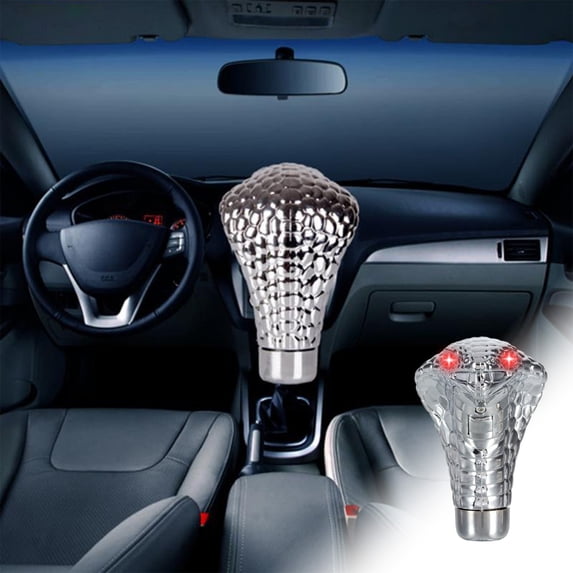 Nilvkv Universal Snake Shape Gear Shifter Knob with LED Lights for Automatic Manual Car Custom Interior Upgrade, Car Accessories