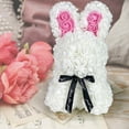 thumbnail image 1 of Nilvkv Valentine's Day Simulation Rose Bunny Cuddle Bunny Birthday Gift Foam Bunny Gift for Birthday Xmas Holiday Valentines Desktop Decoration, 1 of 6