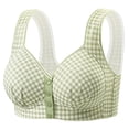 thumbnail image 1 of Nilvkv Wireless Bras with Support and Lift, Push Up Bra, Seamless Soft Support Push Up Wireless Side Support Anti Sag Lift Comfort Intimate Green 42BC, 1 of 7