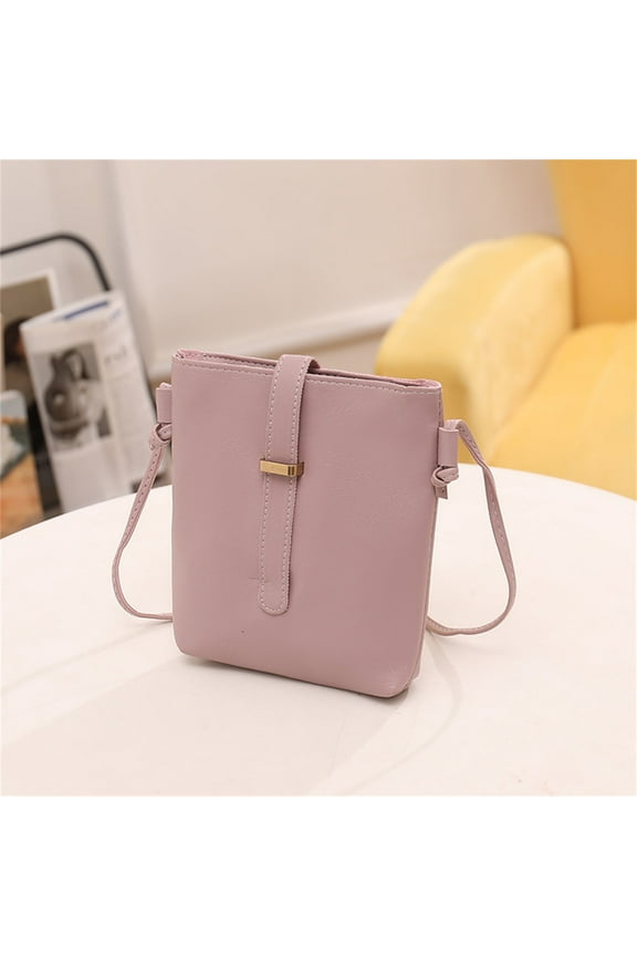 Women Simply Fashion Bag Strap Messenger Shoulder Bag Mobile Phone Bag