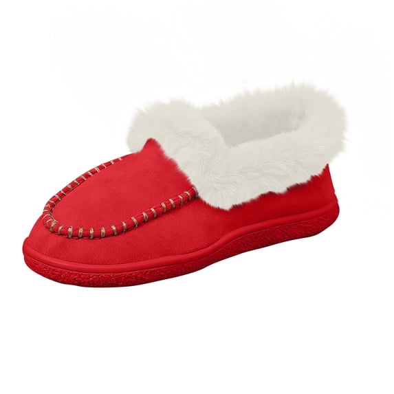 Nilvkv Womens Slippers, Fashionable and Casual Closed-Toe Thick Bottom and Warm House Slippers Furry Slippers Indoor Outdoor Shoes for Fall and Winter