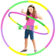 NimJoy 2 Pack 30" Detachable Kids Exercise Hoops Adjustable 3-16 Child Toy Fitness Ring
