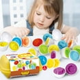 NimJoy Baby Shape and Color Matching Eggs Puzzle Christmas Gift Easter
