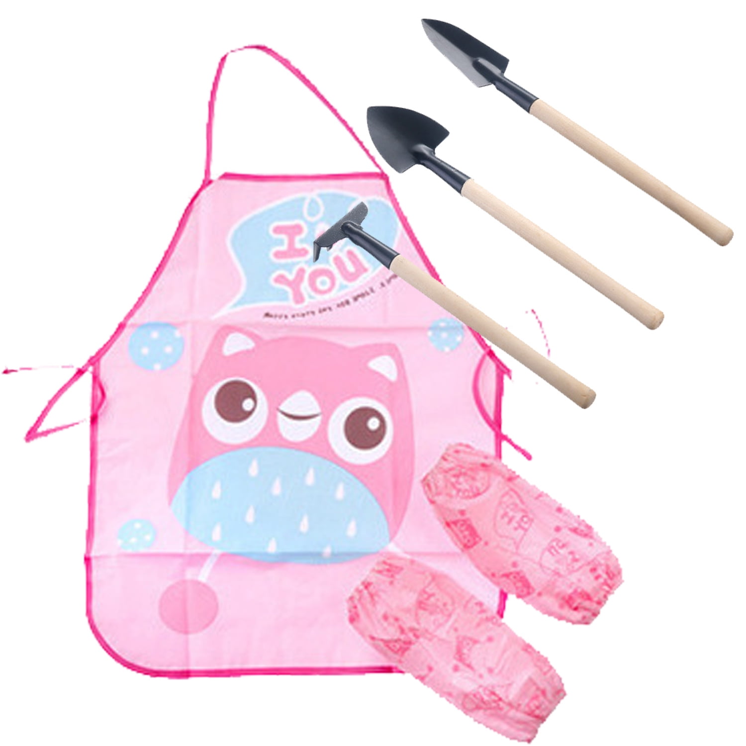 NimJoy Kids Gardening Tools Play Set 4 PCS Includes Shovel, Rake