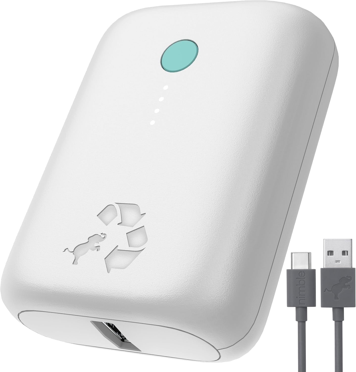 Champ Lite Portable Charger, 5200mAh Fast Charging Power Bank 15W USB C and A Port with Cable, Travel Essential Battery Pack for iPhone Galaxy Pixel MacBook iPad Kindle Airpod Laptop Tablet