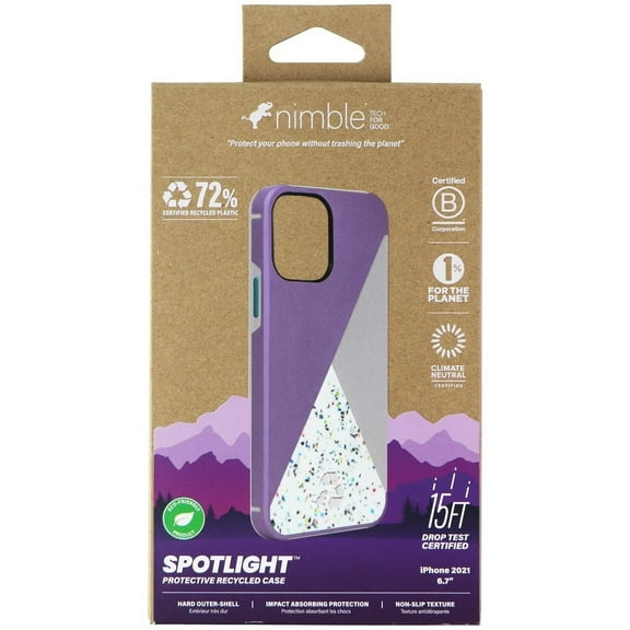 Nimble Spotlight Series Case for iPhone 13 Pro Max - Lavender/Teal/Multi