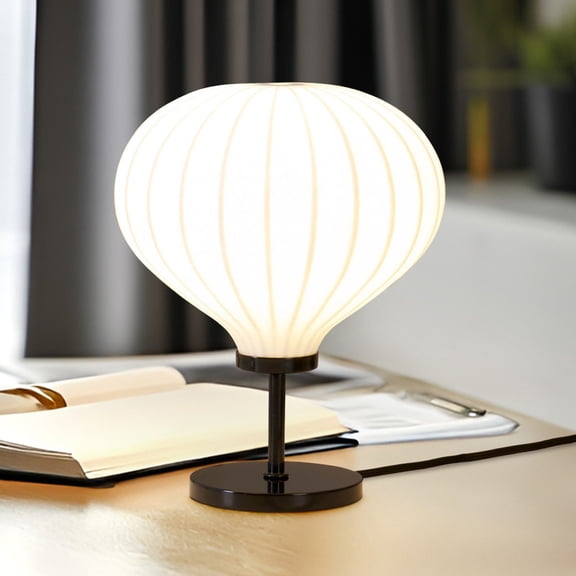 Nimbus 9" Modern LED Dimmable Table Lamp with Balloon Resin Fabric Shade