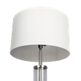 thumbnail image 1 of Table Lamps Nimbus Brushed Nickel Floor Lamp with 3-Way Rotary Switch Clear Glass Body Metal Base,Floor Lamps, 1 of 1