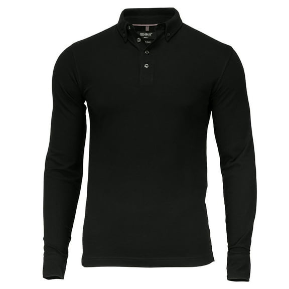 Nimbus Mens Carlington Deluxe Long Sleeve Polo Shirt