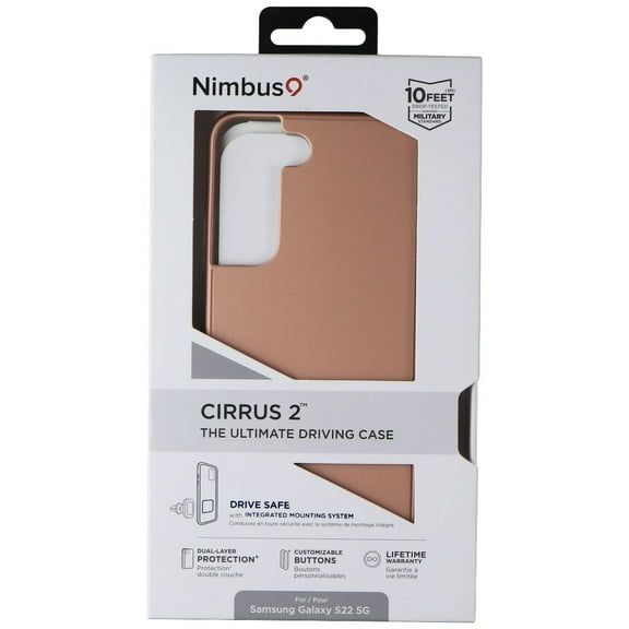 Nimbus9 Cirrus 2 Series Case for Samsung Galaxy S22 5G - Rose Gold/Frost