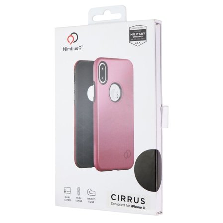 Nimbus9 Cirrus Series Dual Layer Case for iPhone Xs/X - Rose Gold/Black
