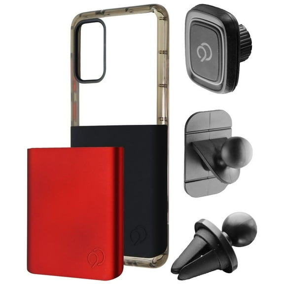 Nimbus9 Ghost 2 Pro Series Case for Samsung Galaxy (S20+) - Clear / Black / Red