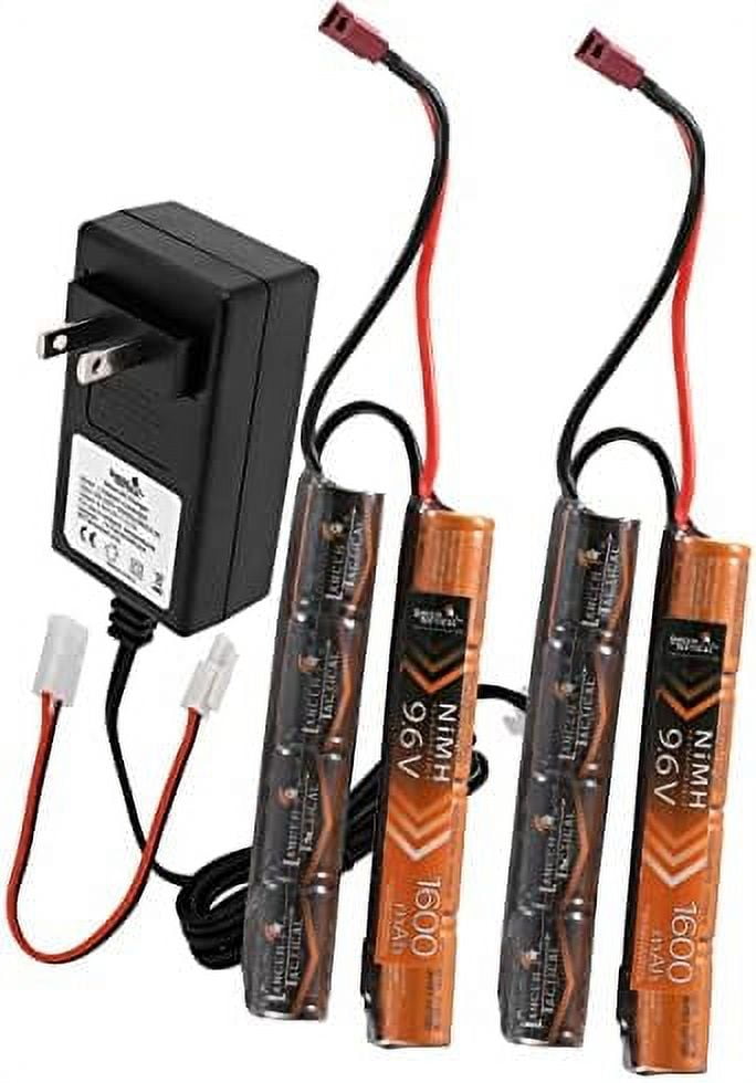 Nimh Battery Pack with , Two 9.6v 1600 mAh Dean Connector Nunchuck with Compact for 8.4v 9.6v