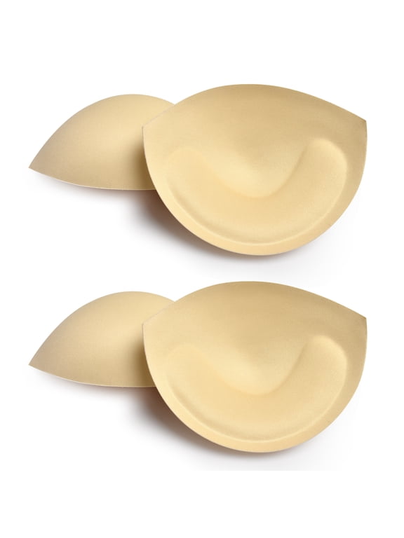Bra Pads Inserts 2 Pairs, Removable Bra Inserts Fits C-DD Large Breast Bottom Support Bra Cups for Swimwear Sports Tops